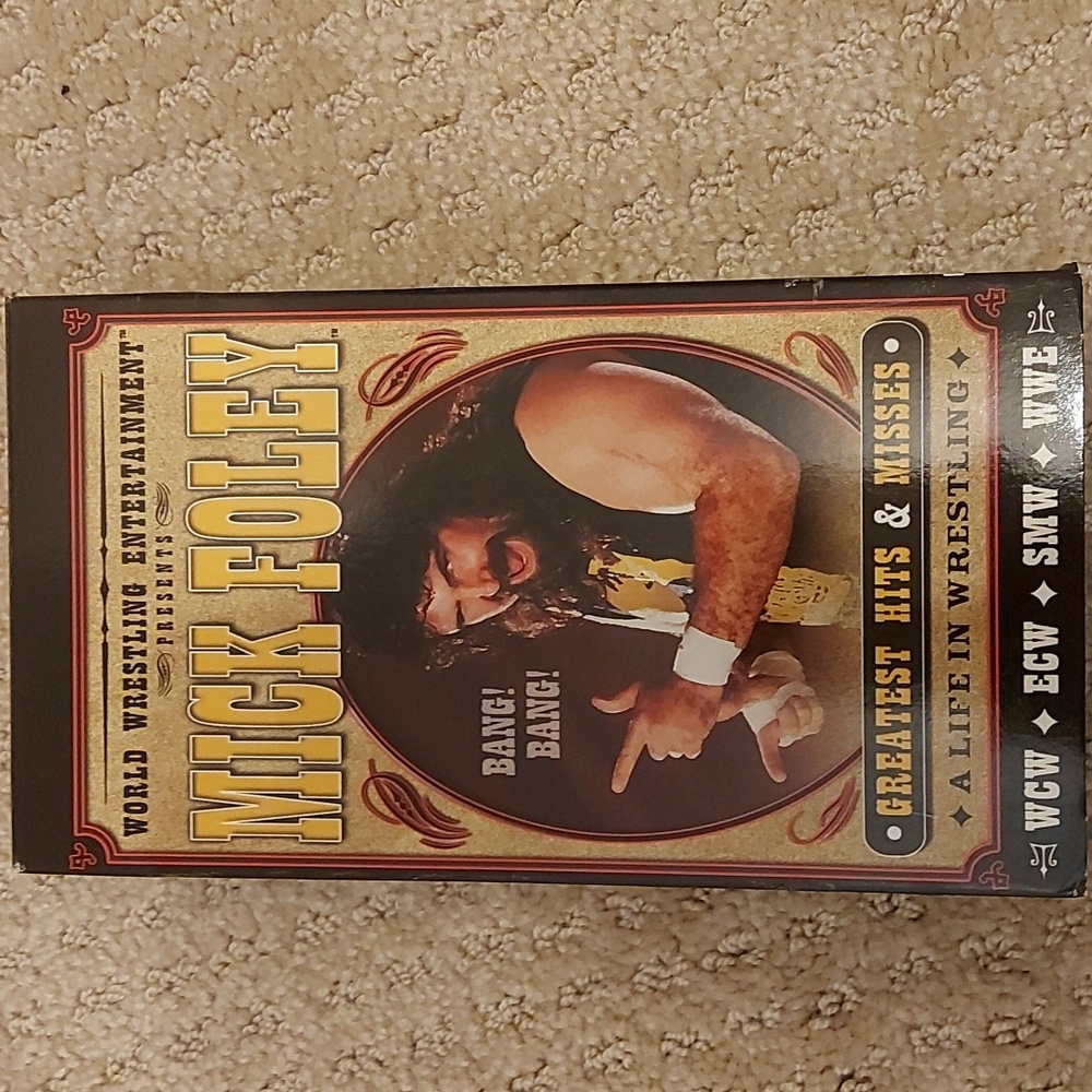 WWE Mick Foley Greatest Hits and Misses VHS cassette 2003